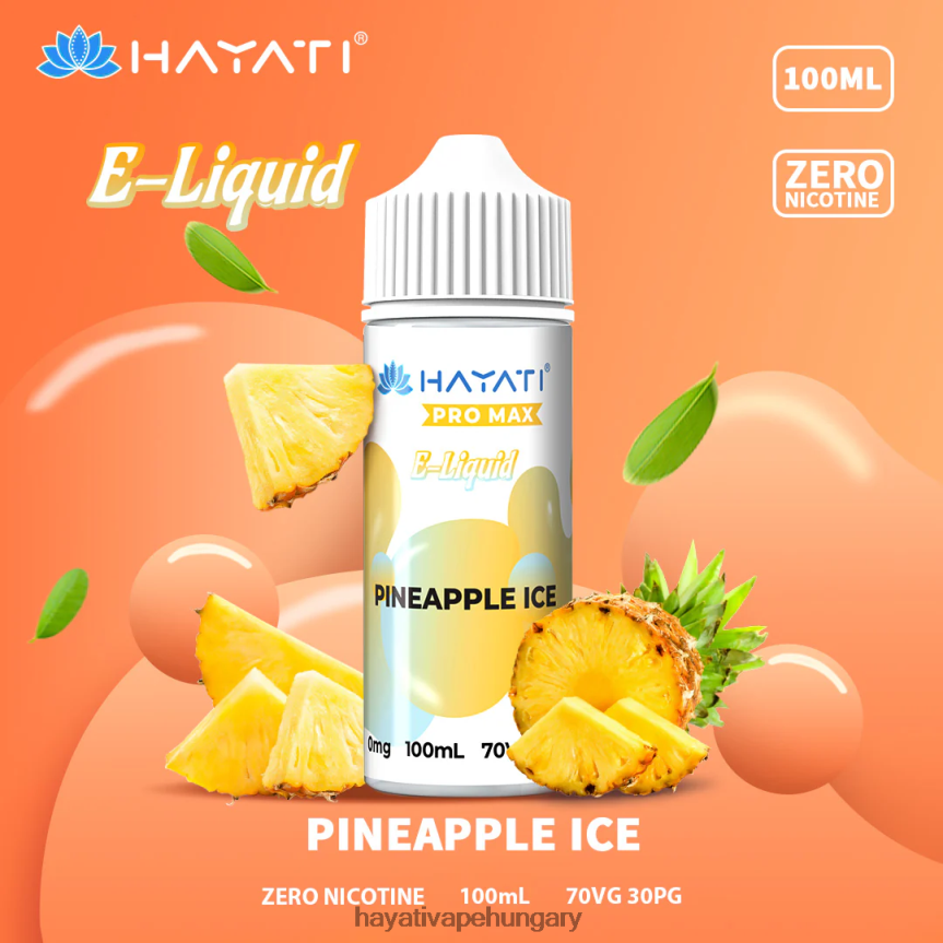 Hayati Pro Max nikkel-sók ananász jég P2LLJ4256 - Hayati Flavour Vapes