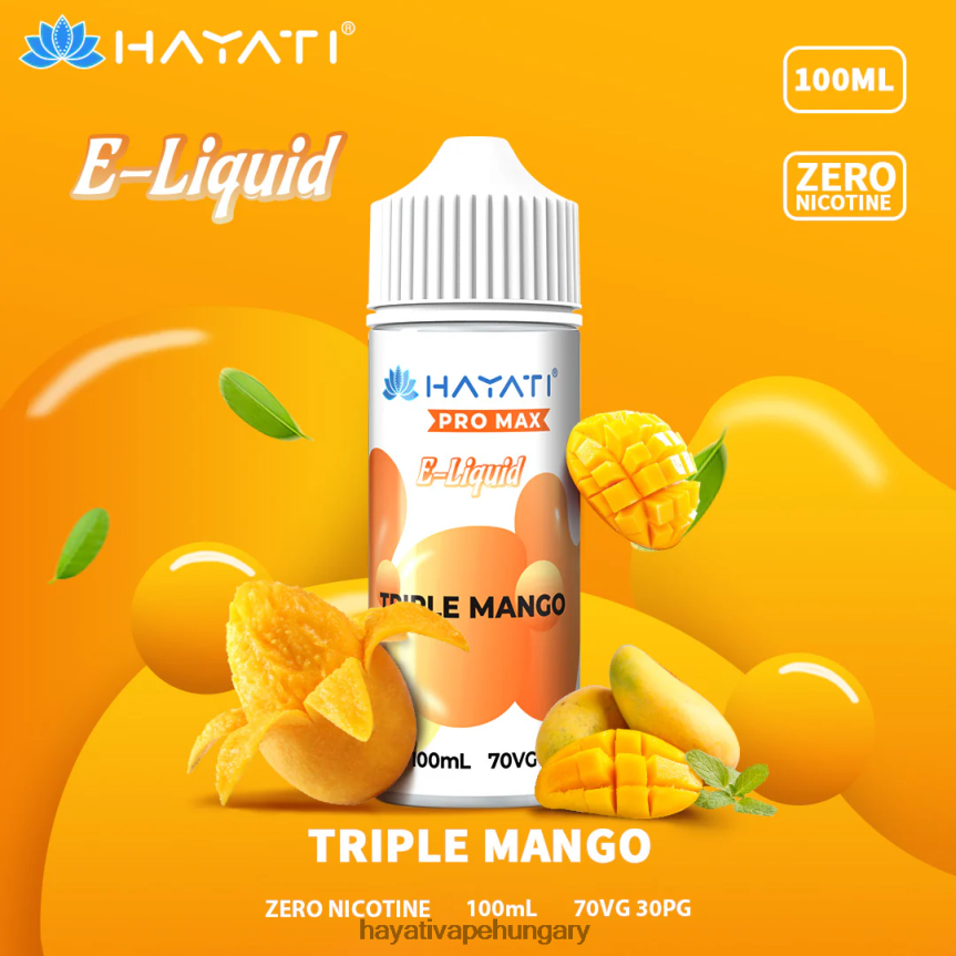 Hayati Pro Max nikkel-sók hármas mangó P2LLJ4258 - Hayati Vapes Wholesale