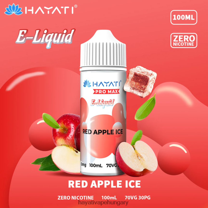Hayati Pro Max nikkel-sók piros alma jég P2LLJ4257 - Hayati Vape Company