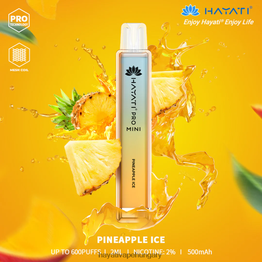 Hayati Pro Mini egyszer használatos ananász jég P2LLJ417 - Hayati Vape Company