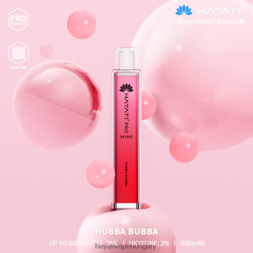Hayati Pro Mini egyszer használatos hubba bubba P2LLJ411 - Hayati Hungary Budapeste