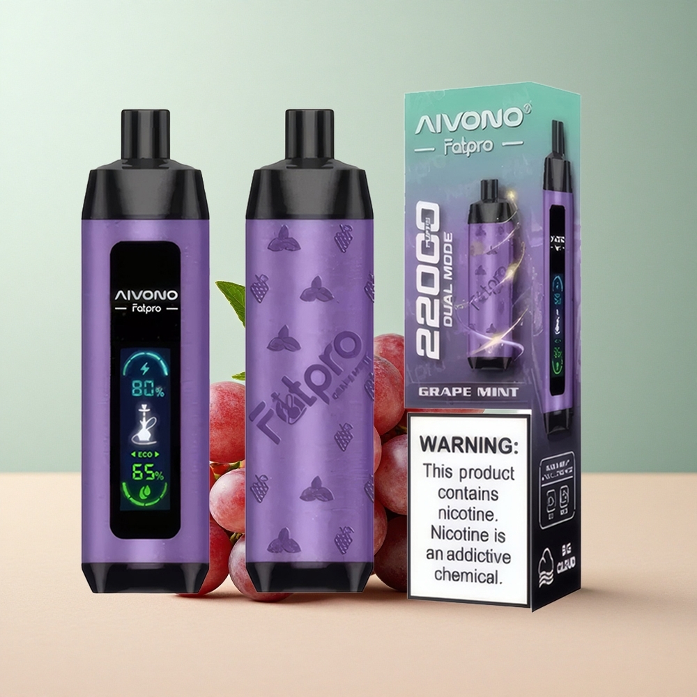 Aivono Aim Fatpro 22000 Szőlő Menta 5% nikotin 600mAh