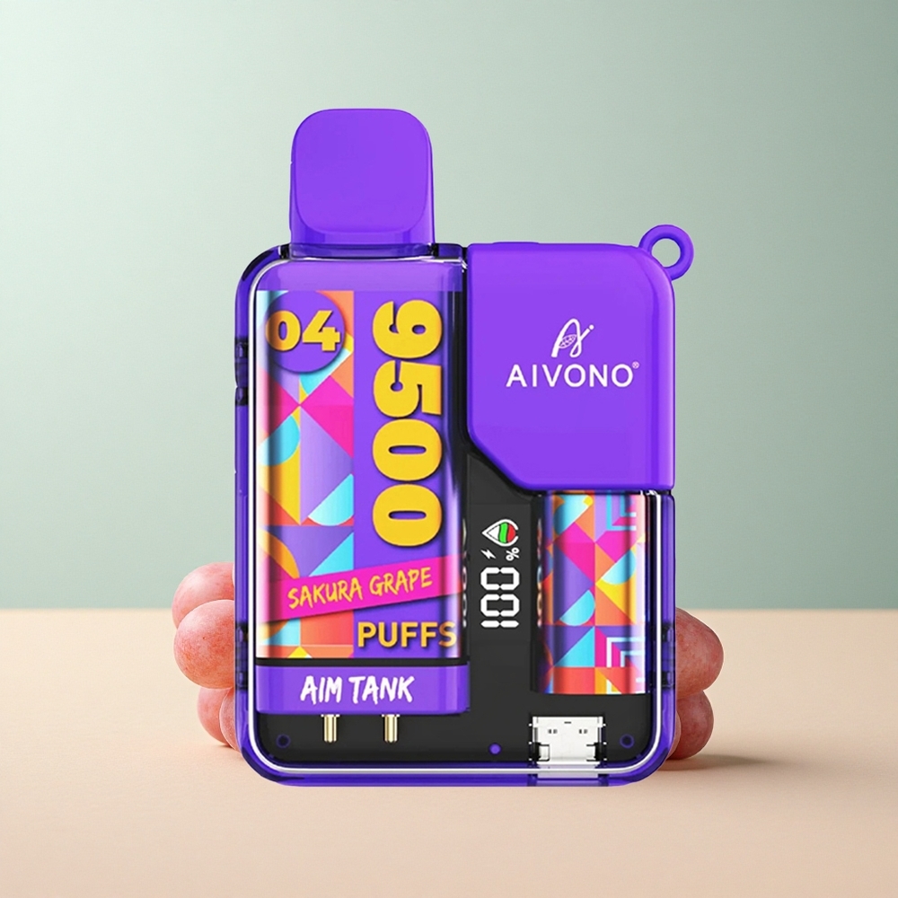 Aivono Aim Tank 9500 Cseresznye Szőlő 650mAh 18ml