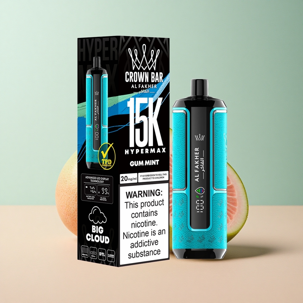 Al Fakher Crown Bar 15K Hypermax Bársonyos Mentol 22ml 600mAh
