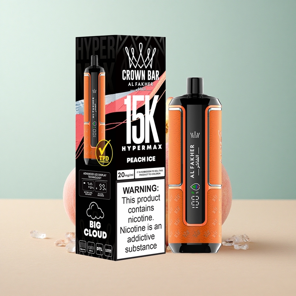 Al Fakher Crown Bar 15K Hypermax Barackjég 600mAh típusú