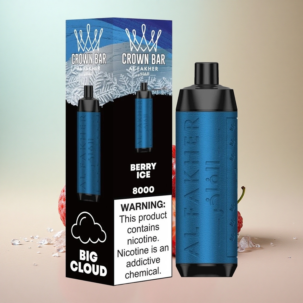 Al Fakher Crown Bar 8000 Crystal Bogyó Jég 600mAh 18ml Nikotin 5mg
