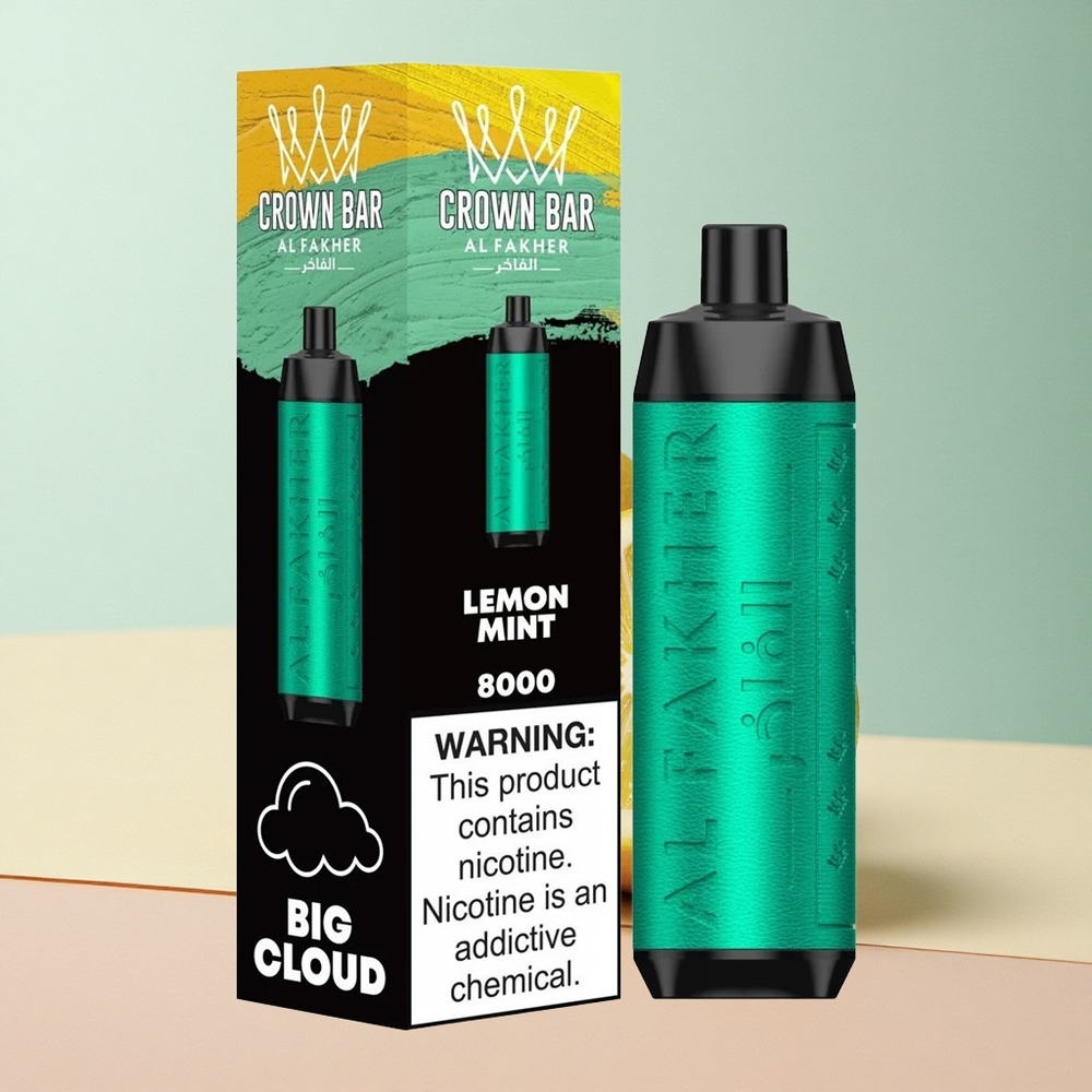 Al Fakher Crown Bar 8000 Crystal Citrommentás 600mAh 18ml Nikotin
