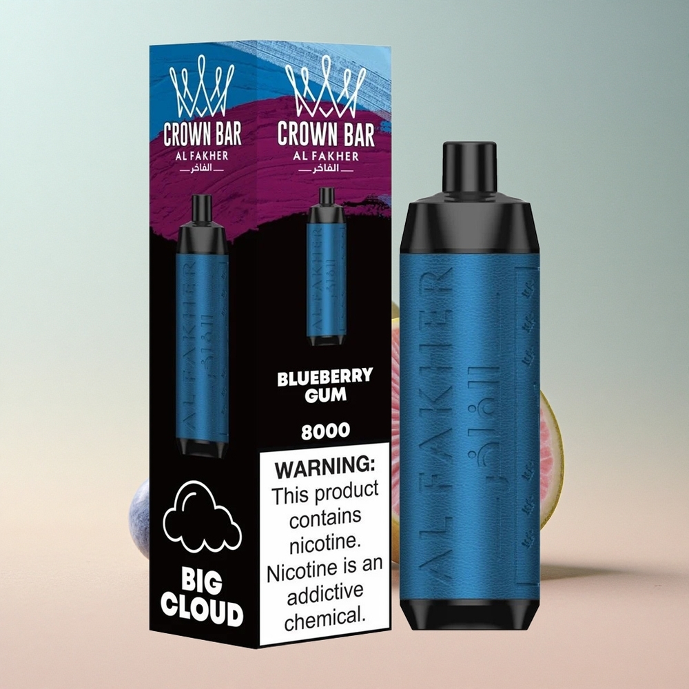 Al Fakher Crown Bar 8000 Crystal Áfonyás Rágó 600mAh 5mg Nikotin 18ml
