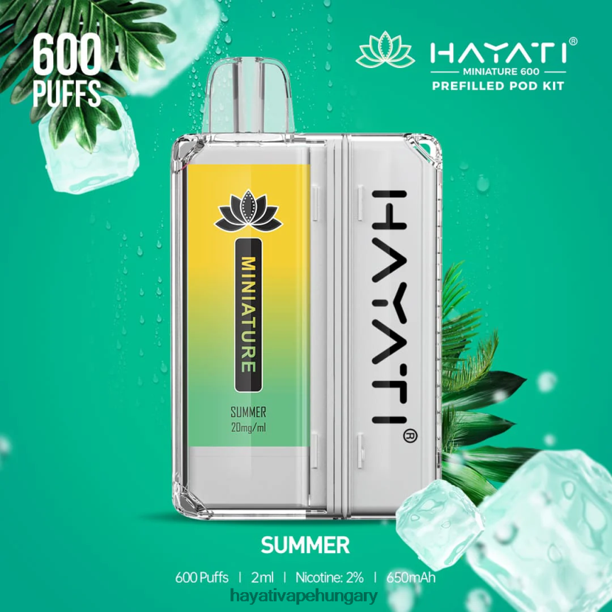 Hayati Miniature 600 db készlet nyár P2LLJ448 - Hayati Vapes Wholesale