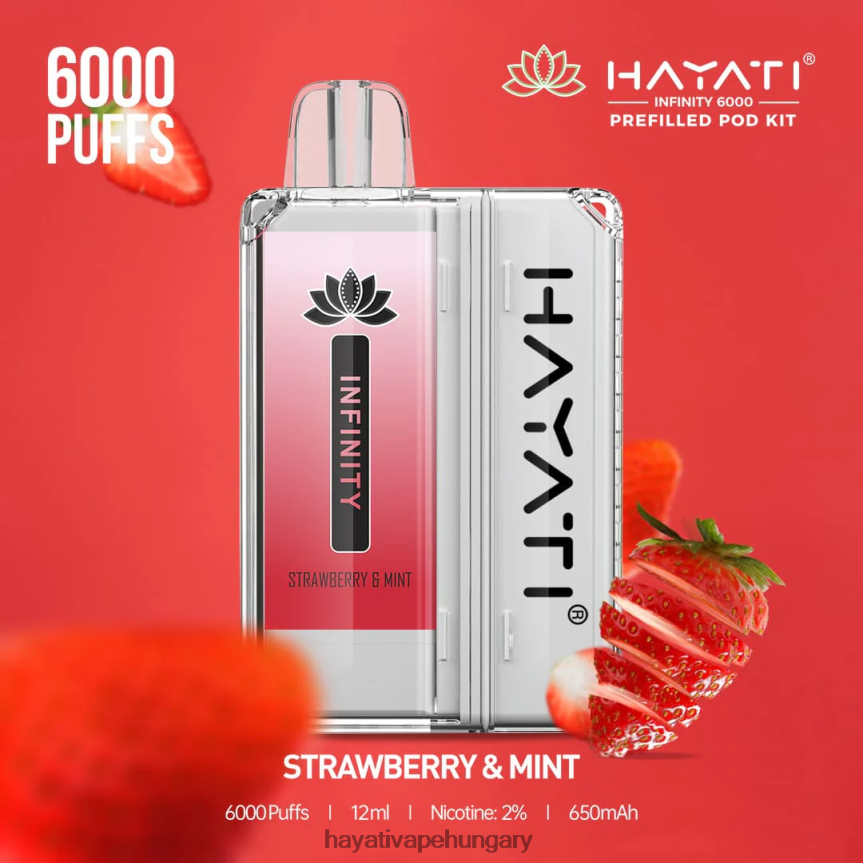 Hayati Infinity 6000 pod készlet eper és menta P2LLJ4160 - Hayati Pro Max