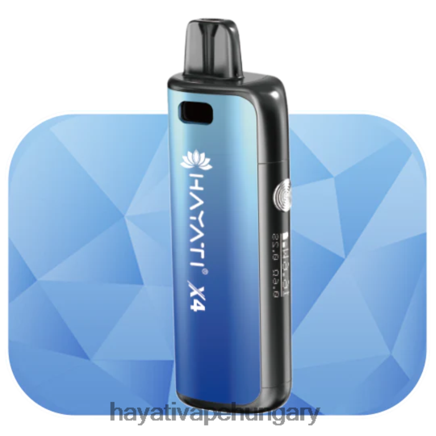 Hayati X4 újratölthető hüvely rendszer zuhogó kék P2LLJ463 - Hayati Vape Hungary